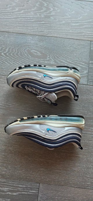 Nike Air Max 97 Silver e Blu tg 40