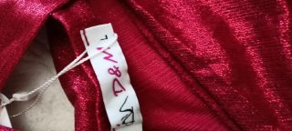 Vestido rojo cuello halter cruzado