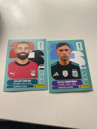 Cromos Mundial 2026: Salah y Martínez