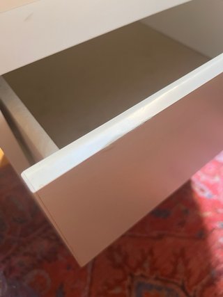 Cómoda IKEA KULLEN 2 cajones blanca mesita denoche