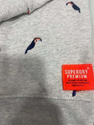Sudadera Superdry Tucanes Gris Talla M