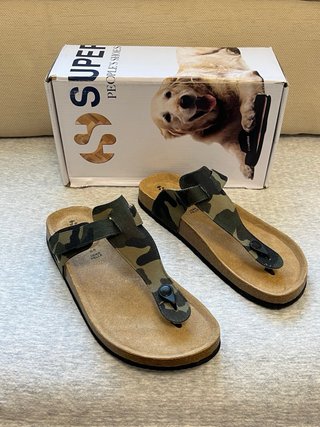 Infradito Superga camouflage pelle Tg 44