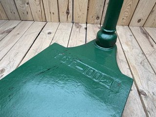 BASCULA ANTIGUA HIERRO COLADO VERDE 100KG