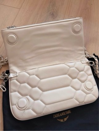 Bolso Zadig & Voltaire blanco y plateado