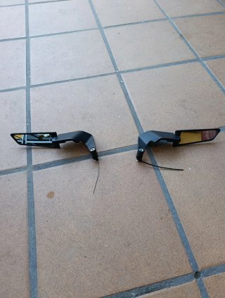 Retrovisores Moto Negros