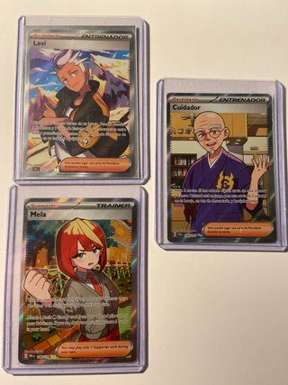Lote 3 Cartas Pokémon Entrenador