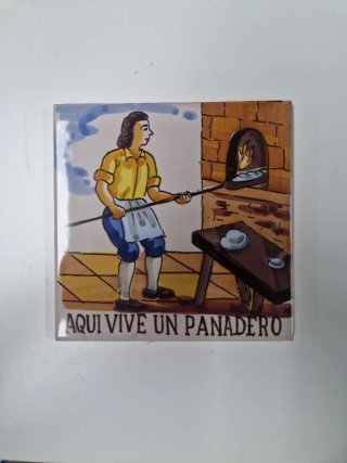 Azulejo Oficios Panadero 15x15