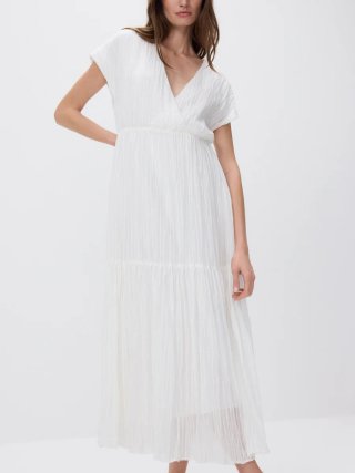 Vestido blanco tejido viscosa