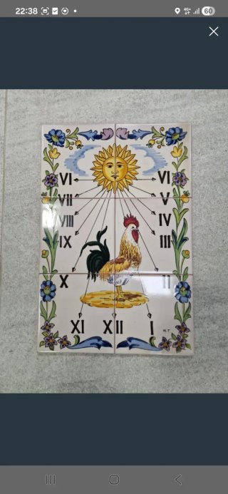 Reloj de sol cerámica 30x45