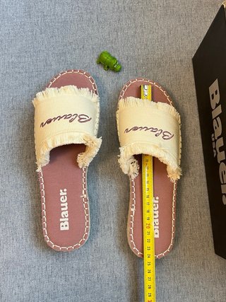 Ciabatte Blauer Beige/Rosa Tg. 39