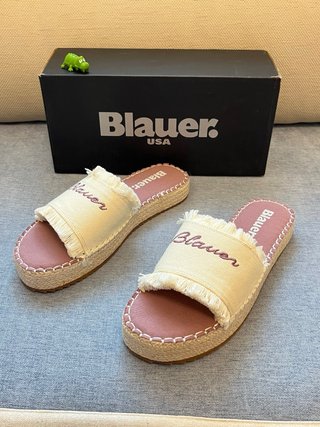 Ciabatte Blauer Beige/Rosa Tg. 39