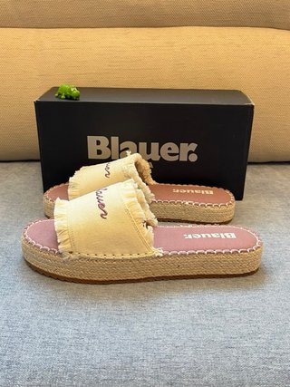 Ciabatte Blauer Beige/Rosa Tg. 39