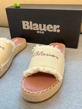Ciabatte Blauer Beige/Rosa Tg. 39