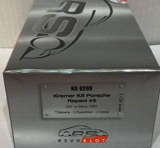Scalextric Revoslot Porsche k8 kremer repsol