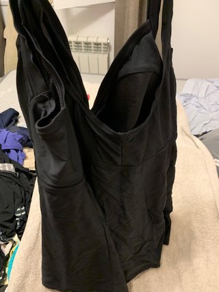 Bañador Negro Talla XXL con Detalle Rosa