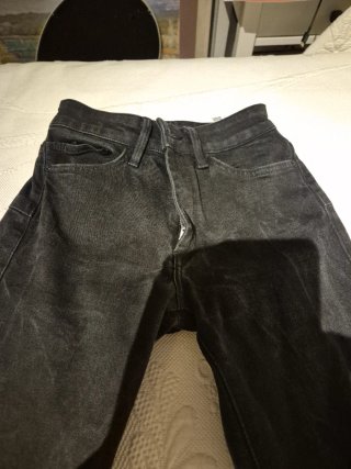 Pantalón vaquero elástico campana