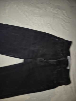 Pantalón vaquero campana elástico negro