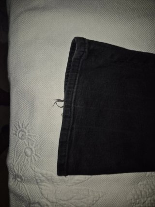 Pantalón vaquero campana elástico negro