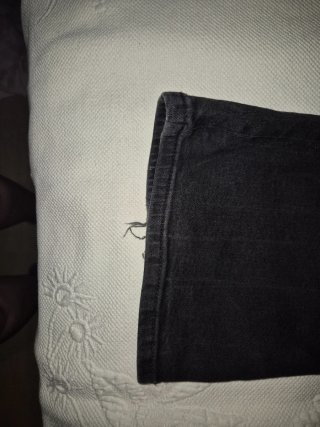 Pantalón vaquero campana elástico negro