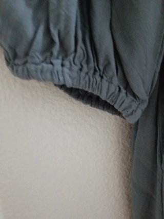 Vestido gris bordado talla única