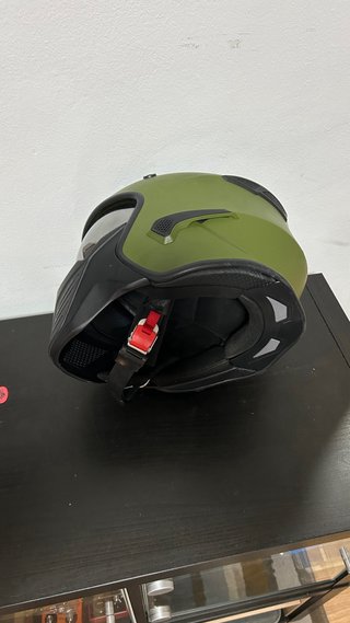 Casco Moto Astone Elekron Verde Militar Homologado