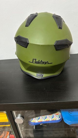 Casco Moto Astone Elekron Verde Militar Homologado