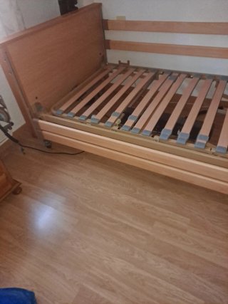 Cama articulada eléctrica con colchón