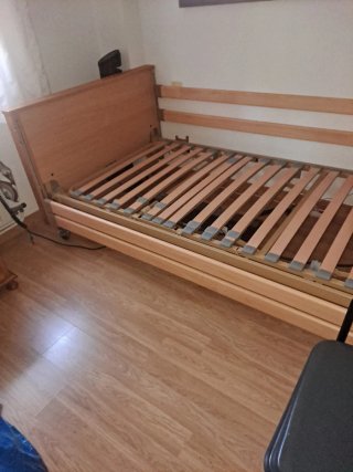 Cama articulada eléctrica con colchón