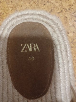 Sandalias Zara Ante Beige Talla 40