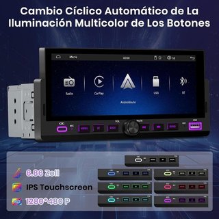 Radio coche 1DIN CarPlay AA NUEVO