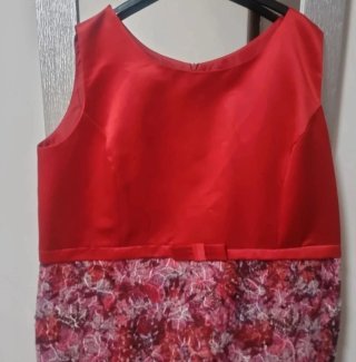 Vestido Vertixe Gala Rojo y Rosa