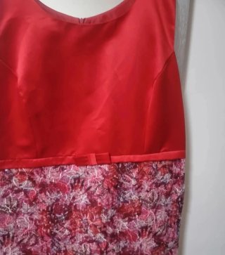 Vestido Vertixe Gala Rojo y Rosa