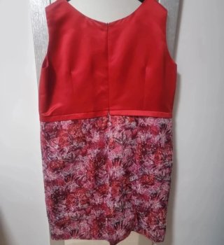 Vestido Vertixe Gala Rojo y Rosa