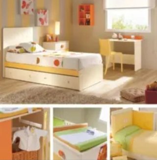 Cuna convertible en cama