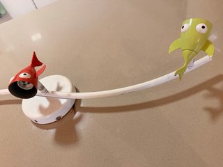 Lámpara infantil de techo con peces