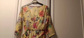 Mono largo estampado floral