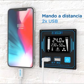 EDECOA inversor 2000w 24v 220v con USB