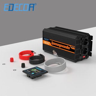 EDECOA inversor 2000w 24v 220v con USB