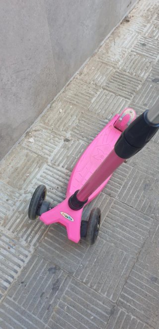 Patinete 3 ruedas rosa niña