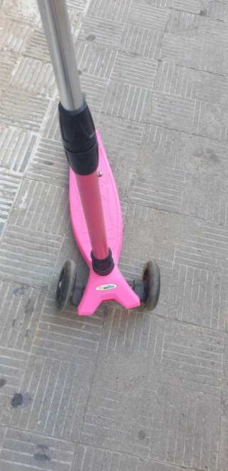 Patinete 3 ruedas rosa niña
