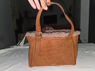 Bolso Parfois Beige/Marrón Pelo