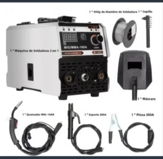 Máquina Soldar Inverter Dual MIG/MMA 160A