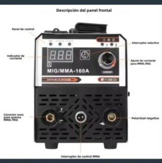 Máquina Soldar Inverter Dual MIG/MMA 160A
