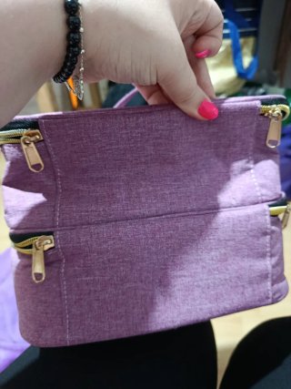 Maletín de mano morado