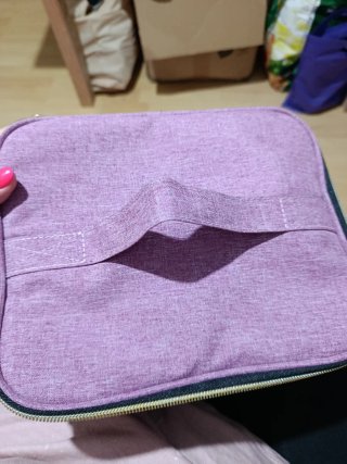 Maletín de mano morado
