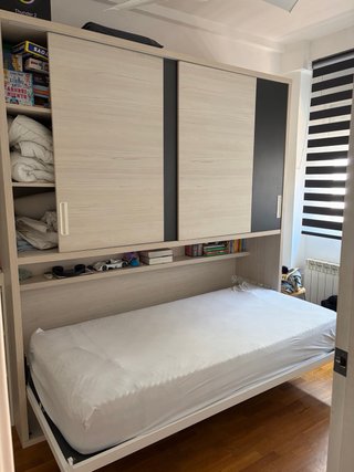 Habitación juvenil modular con cama abatible