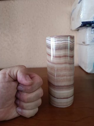 Lámpara de mesa de ónix
