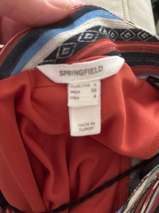 Vestido étnico estampado