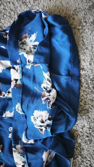 Mono floral azul Zara