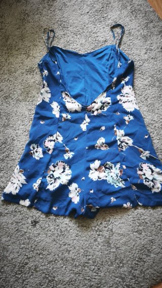 Mono floral azul Zara